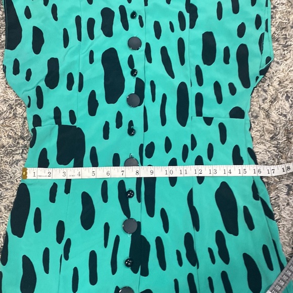 Vintage PlazaSouth 100% polyester made in USA printed dress size 8 - Picture 9 of 15